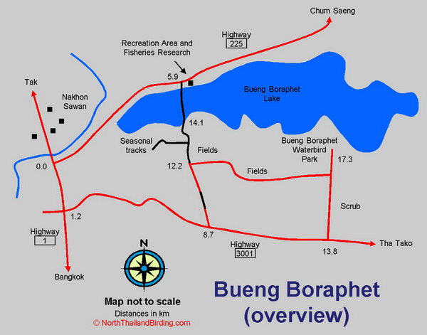 Bueng Boraphet map