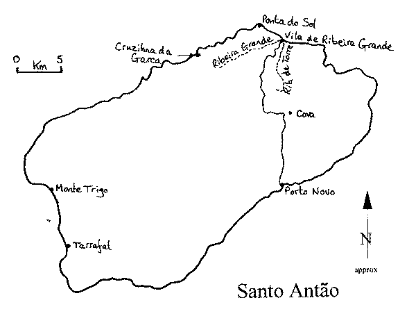 Santa Antao map