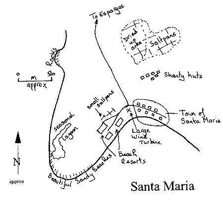 Santa MAria Saltpans map