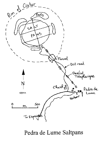 Pedra de Lume Saltpans map