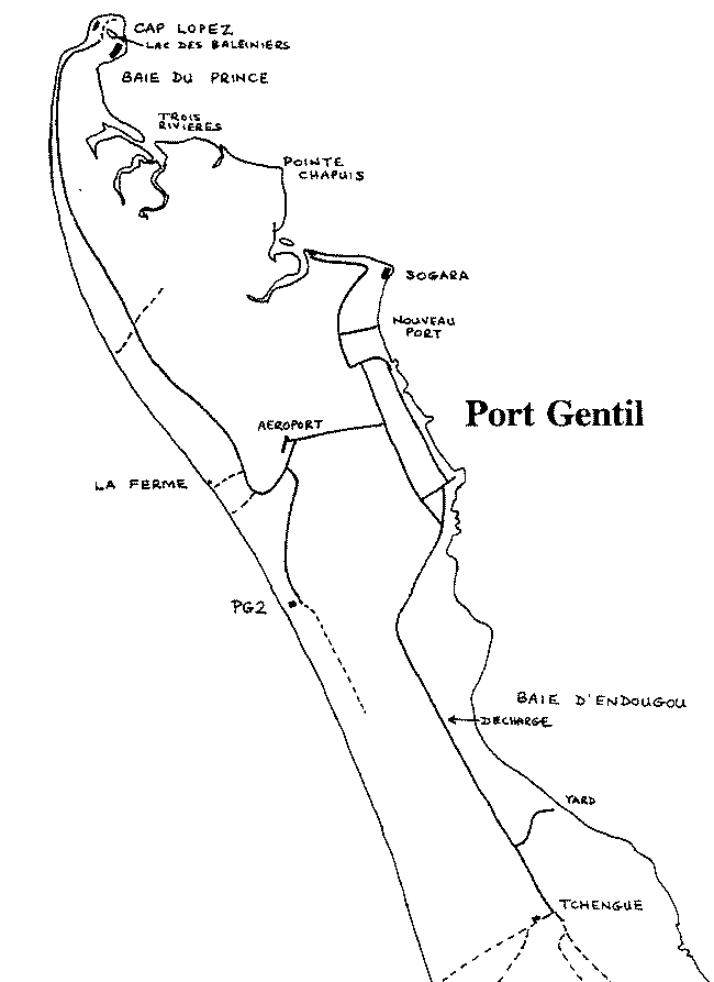 Port Gentil map