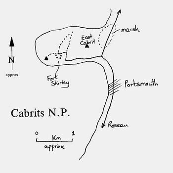 Cabrits National Park map