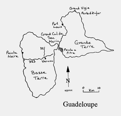 Guadaloupe map