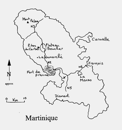 Martinique map