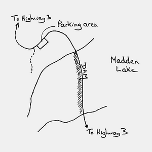 Madden Lake map