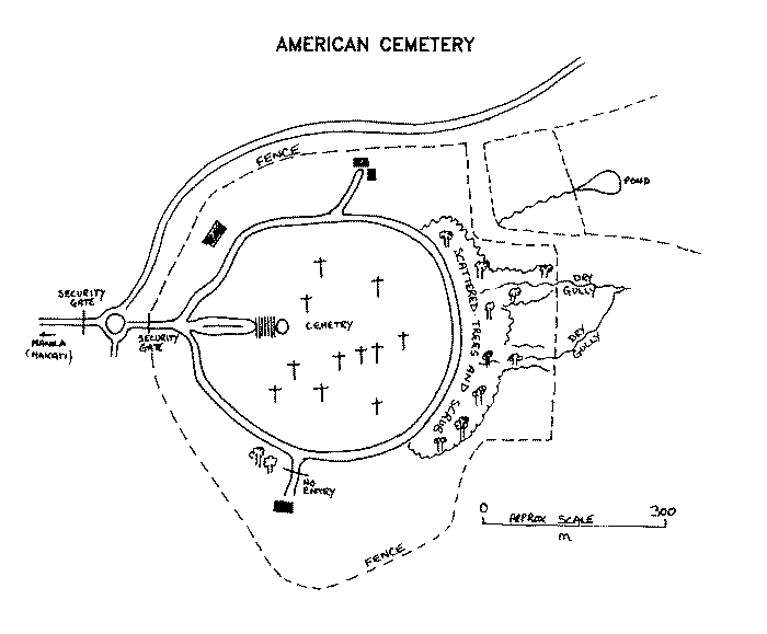 American Cemetery map