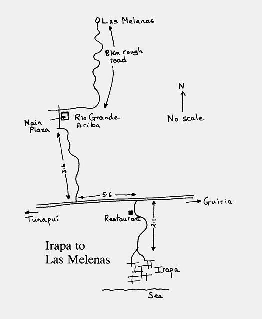 Las Melanas map