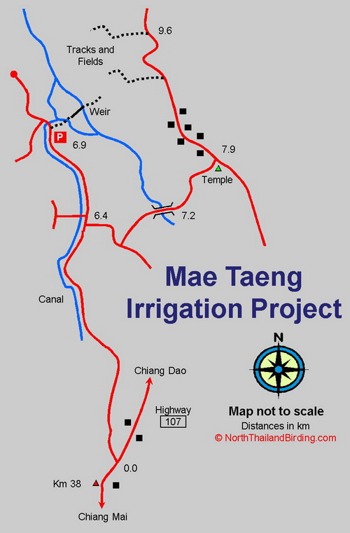 Mae Taeng map