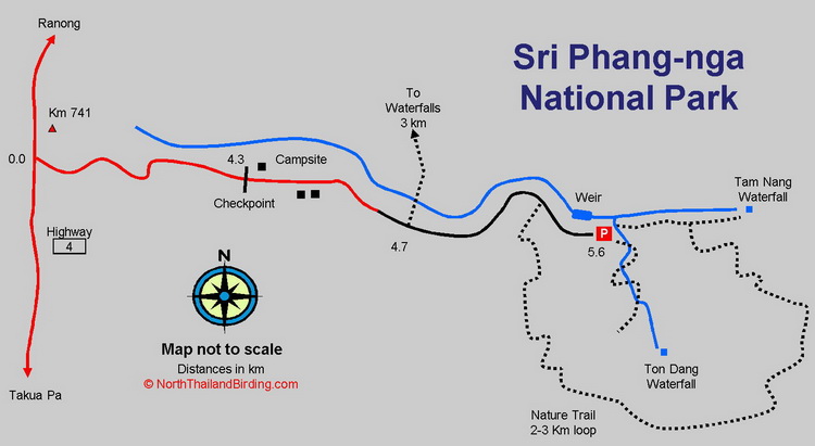 Sri Phang-nga map