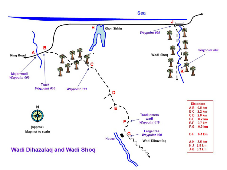 Wadi Dihazafaq and Qrahan Plain